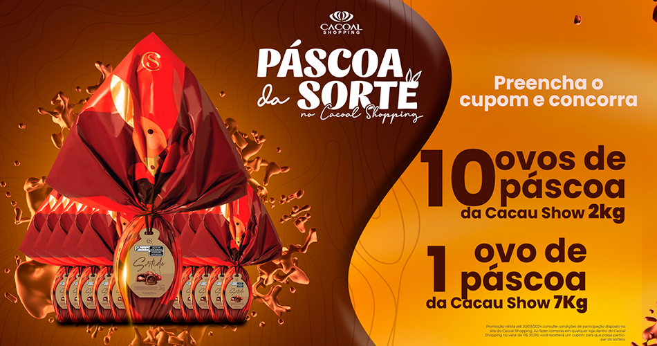 Páscoa da sorte Cacoal Shopping